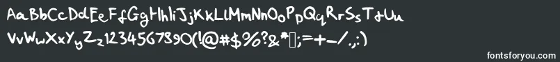 MyHandwritingSucks Font – White Fonts
