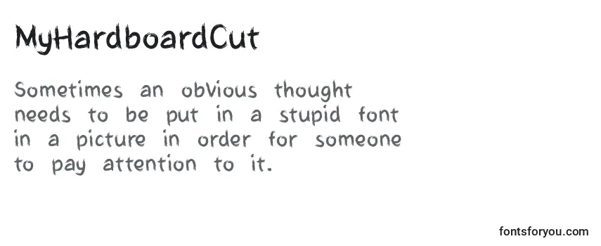 MyHardboardCut Font