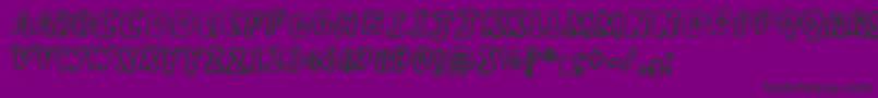 OffTheTop Font – Black Fonts on Purple Background