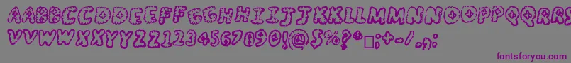 OffTheTop Font – Purple Fonts on Gray Background