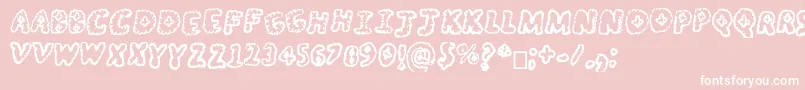 OffTheTop Font – White Fonts on Pink Background