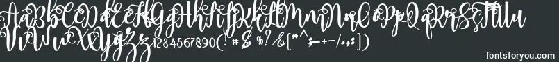 myhope Font – White Fonts on Black Background