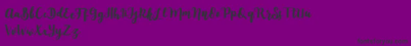 Mylandia-Schriftart – Schwarze Schriften auf violettem Hintergrund