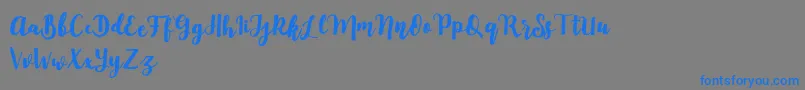 Mylandia-Schriftart – Blaue Schriften auf grauem Hintergrund