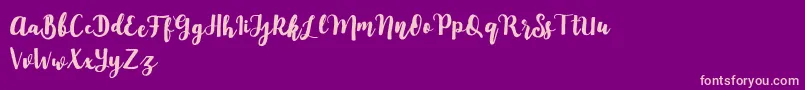 Mylandia Font – Pink Fonts on Purple Background