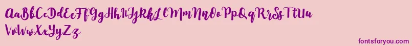 Mylandia Font – Purple Fonts on Pink Background