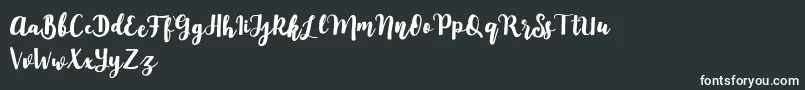 Mylandia Font – White Fonts on Black Background