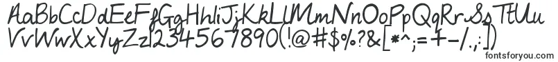 Шрифт MyLuckyPenny – надписи красивыми шрифтами