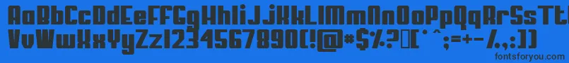 MYPUMA   Font – Black Fonts on Blue Background