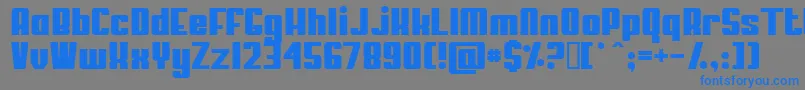 MYPUMA   Font – Blue Fonts on Gray Background