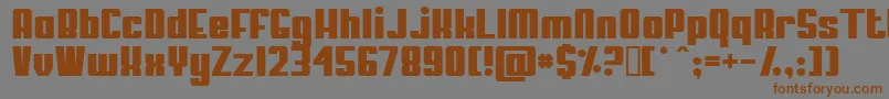 MYPUMA   Font – Brown Fonts on Gray Background