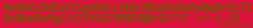 MYPUMA   Font – Brown Fonts on Red Background