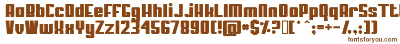 Шрифт MYPUMA   – коричневые шрифты на белом фоне