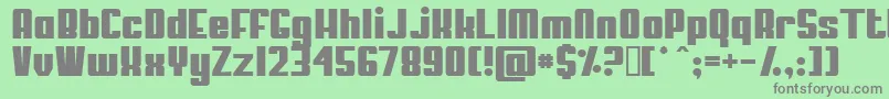 MYPUMA   Font – Gray Fonts on Green Background