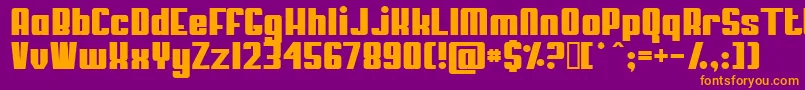 More about MYPUMA Font MYPUMA Font – Orange Fonts on Purple Background
