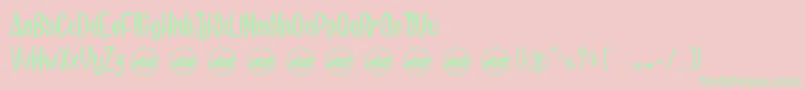 BrainfishPersonaluseonly Font – Green Fonts on Pink Background