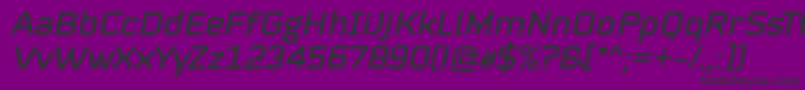 Mystag Italic Font by 7NTypes Font – Black Fonts on Purple Background