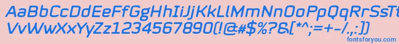 fuente Mystag Italic Font by 7NTypes – Fuentes Azules Sobre Fondo Rosa