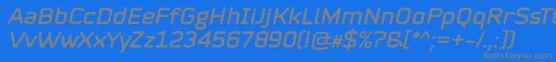 fuente Mystag Italic Font by 7NTypes – Fuentes Grises Sobre Fondo Azul