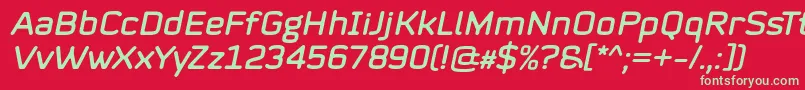 fuente Mystag Italic Font by 7NTypes – Fuentes Verdes Sobre Fondo Rojo