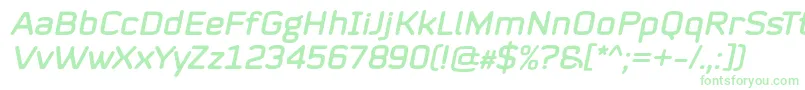 Mystag Italic Font by 7NTypes-Schriftart – Grüne Schriften auf weißem Hintergrund