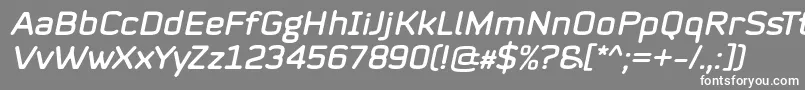 Mystag Italic Font by 7NTypes Font – White Fonts on Gray Background
