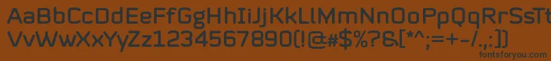 Mystag Regular Font by 7NTypes Font – Black Fonts on Brown Background