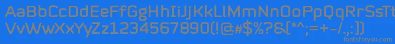 Mystag Regular Font by 7NTypes Font – Gray Fonts on Blue Background