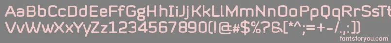フォントMystag Regular Font by 7NTypes – 灰色の背景にピンクのフォント