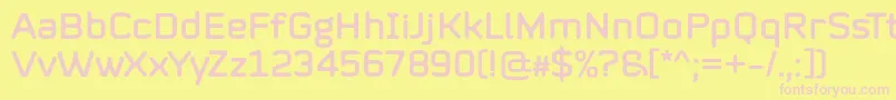 Mystag Regular Font by 7NTypes Font – Pink Fonts on Yellow Background
