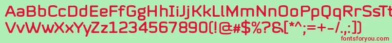 Mystag Regular Font by 7NTypes Font – Red Fonts on Green Background