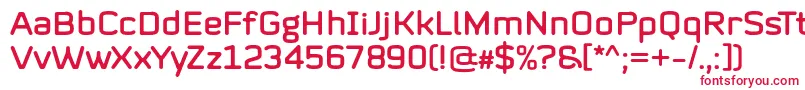 Mystag Regular Font by 7NTypes Font – Red Fonts on White Background