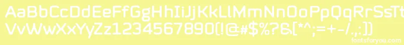 フォントMystag Regular Font by 7NTypes – 黄色い背景に白い文字