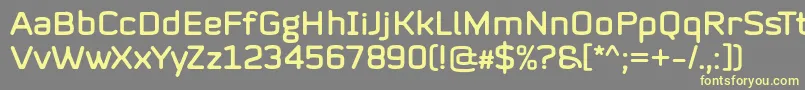 Fonte Mystag Regular Font by 7NTypes – fontes amarelas em um fundo cinza