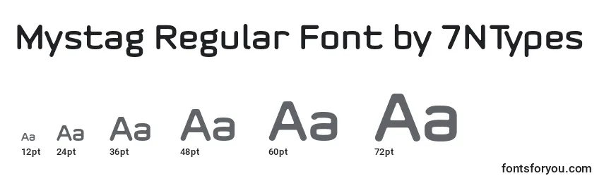 Mystag Regular Font by 7NTypes Font Sizes