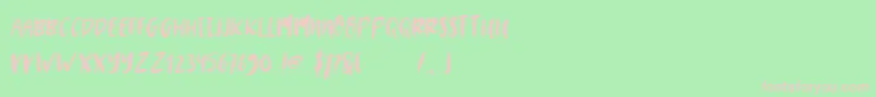 MYSTERY 2019 Font – Pink Fonts on Green Background