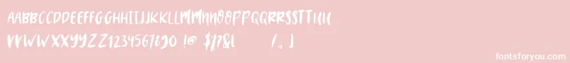 MYSTERY 2019 Font – White Fonts on Pink Background