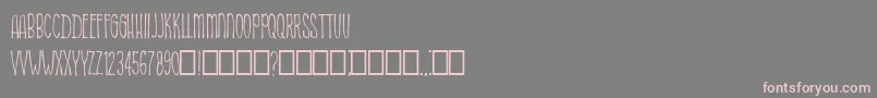 フォントMySweety Regular – 灰色の背景にピンクのフォント