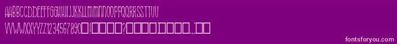 MySweety Regular Font – Pink Fonts on Purple Background