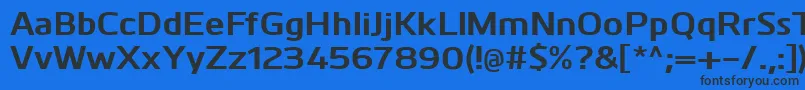 KuroBold Font – Black Fonts on Blue Background