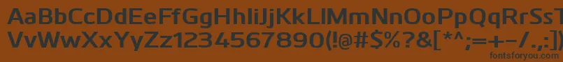 KuroBold Font – Black Fonts on Brown Background
