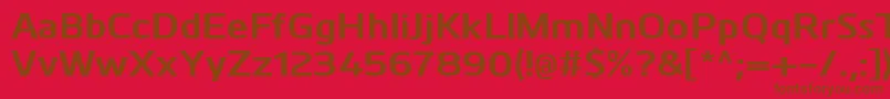 KuroBold Font – Brown Fonts on Red Background