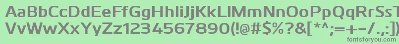 KuroBold Font – Gray Fonts on Green Background