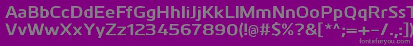 KuroBold Font – Gray Fonts on Purple Background