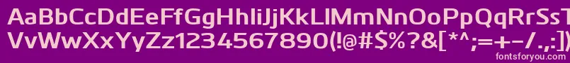 KuroBold Font – Pink Fonts on Purple Background