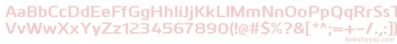 KuroBold Font – Pink Fonts on White Background