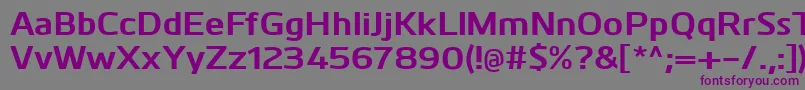 KuroBold Font – Purple Fonts on Gray Background