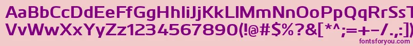 KuroBold Font – Purple Fonts on Pink Background