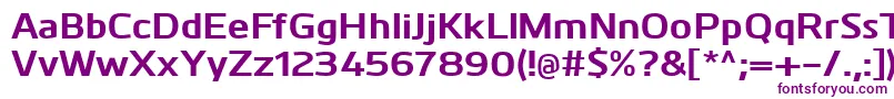 KuroBold Font – Purple Fonts on White Background