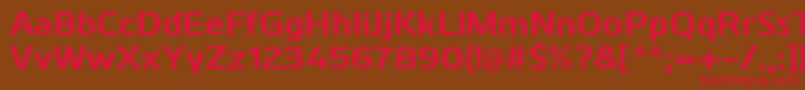 KuroBold Font – Red Fonts on Brown Background